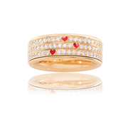 Wellendorff Three Hearts One Love Ring
